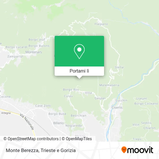 Mappa Monte Berezza