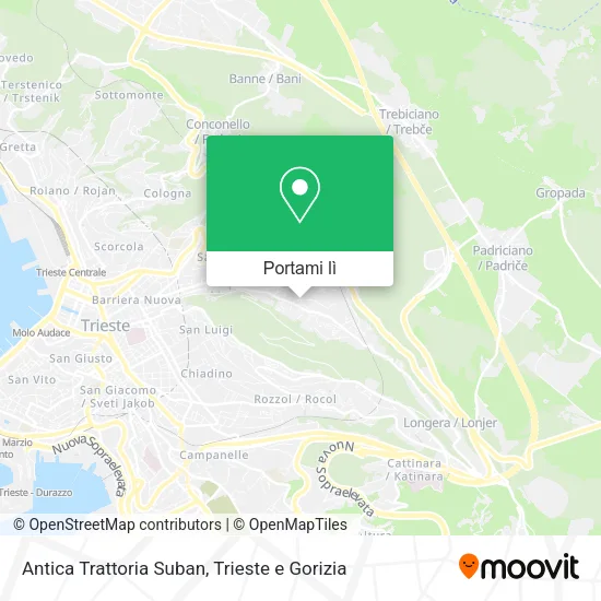 Mappa Antica Trattoria Suban