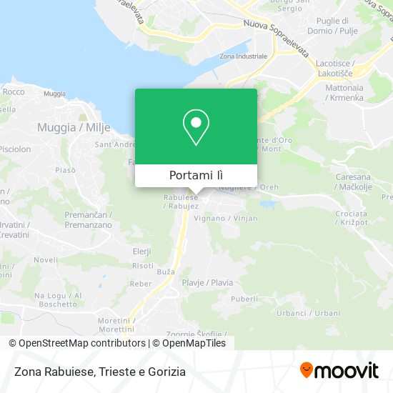 Mappa Zona Rabuiese