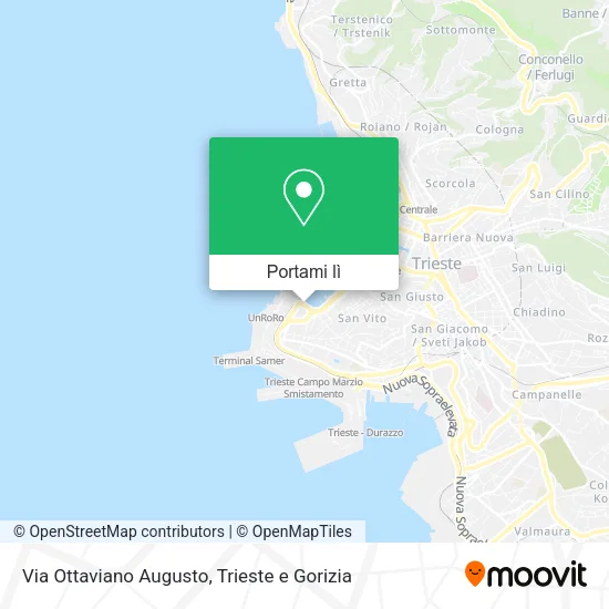 Mappa Via Ottaviano Augusto