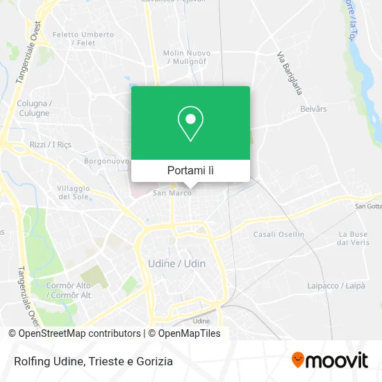 Mappa Rolfing Udine