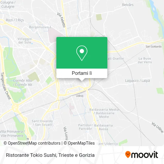 Mappa Ristorante Tokio Sushi