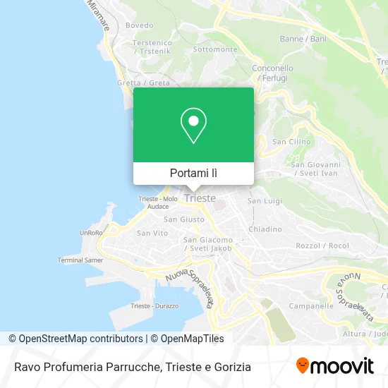 Mappa Ravo Profumeria Parrucche