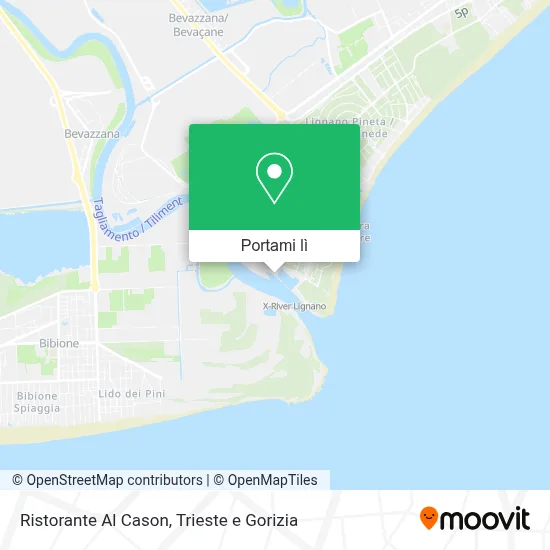 Mappa Ristorante Al Cason