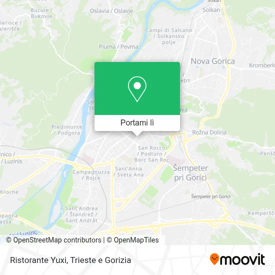 Mappa Ristorante Yuxi