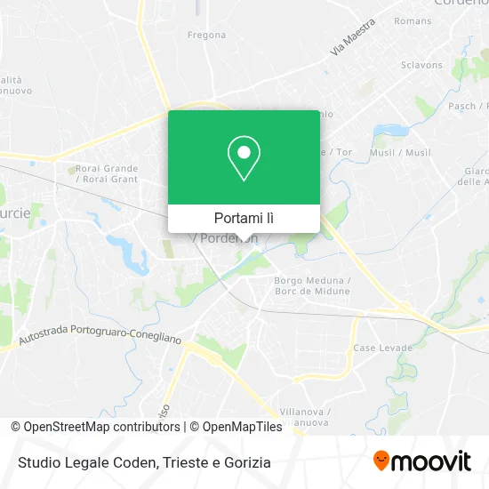 Mappa Studio Legale Coden