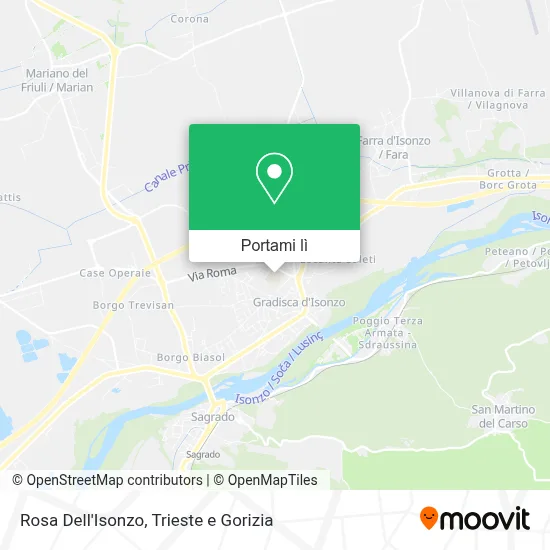 Mappa Rosa Dell'Isonzo