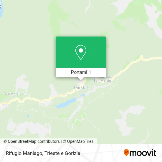 Mappa Rifugio Maniago