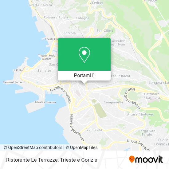 Mappa Ristorante Le Terrazze