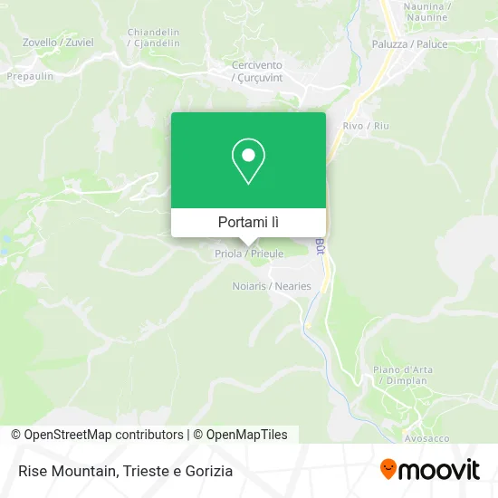 Mappa Rise Mountain