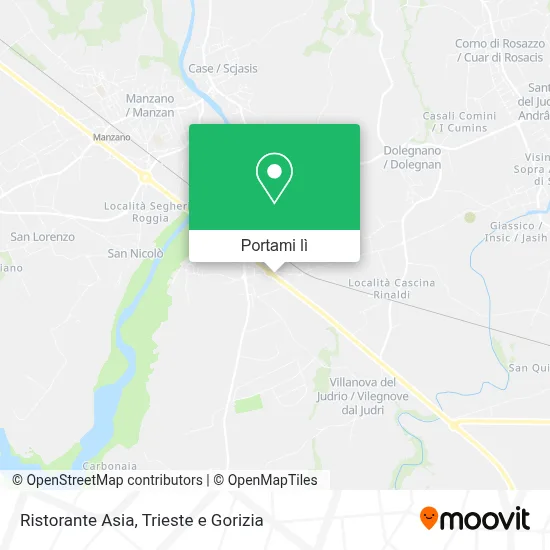 Mappa Ristorante Asia