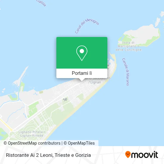 Mappa Ristorante Ai 2 Leoni
