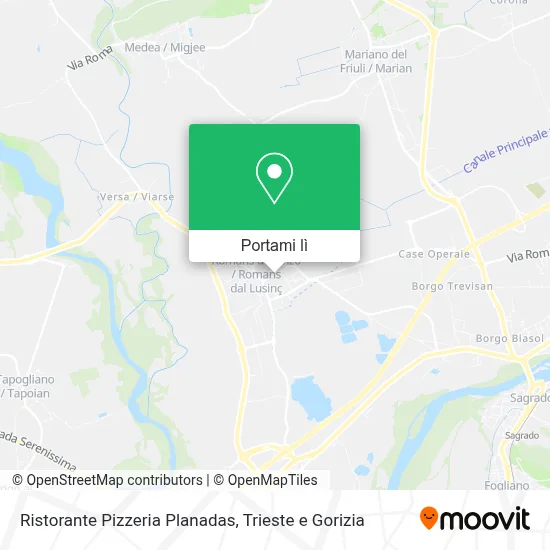 Mappa Ristorante Pizzeria Planadas