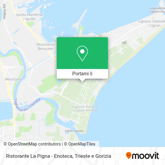 Mappa Ristorante La Pigna - Enoteca