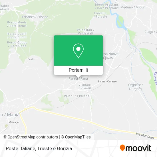 Mappa Poste Italiane