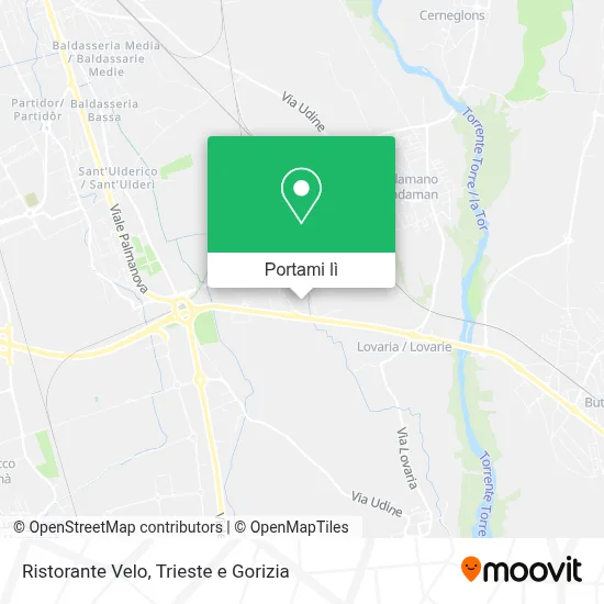 Mappa Ristorante Velo