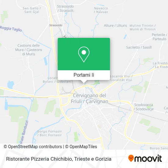 Mappa Ristorante Pizzeria Chichibio