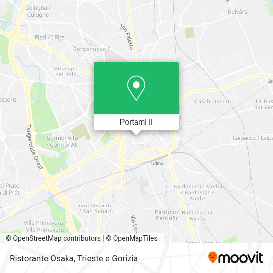 Mappa Ristorante Osaka