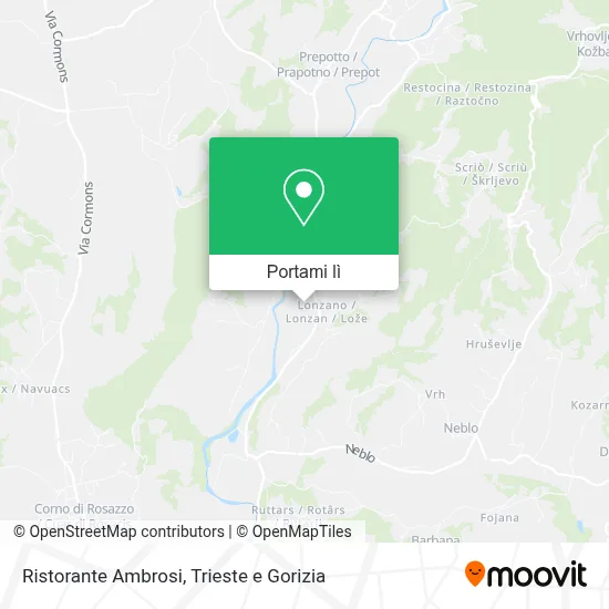 Mappa Ristorante Ambrosi