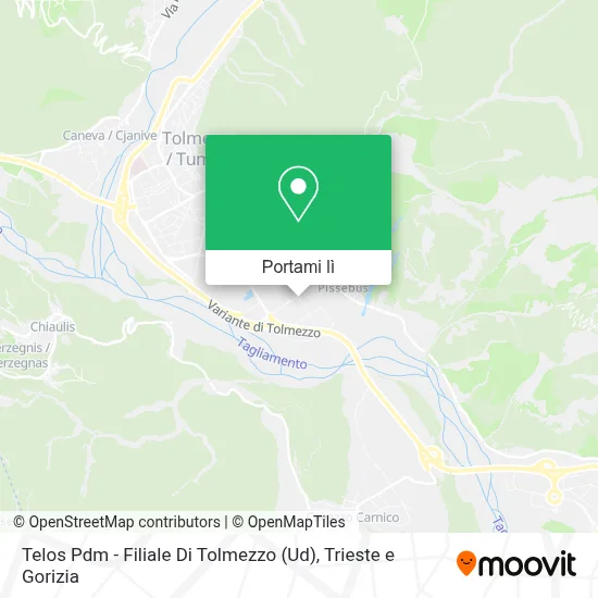 Mappa Telos Pdm - Filiale Di Tolmezzo (Ud)