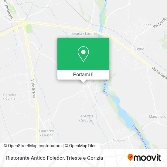 Mappa Ristorante Antico Foledor