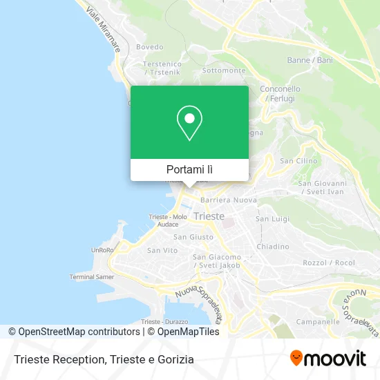 Mappa Trieste Reception