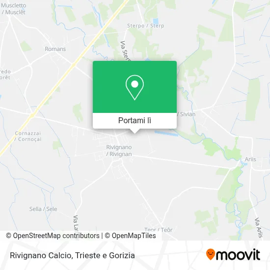 Mappa Rivignano Calcio