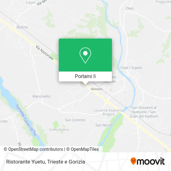 Mappa Ristorante Yuetu