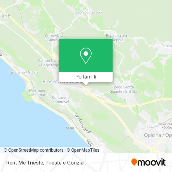Mappa Rent Me Trieste