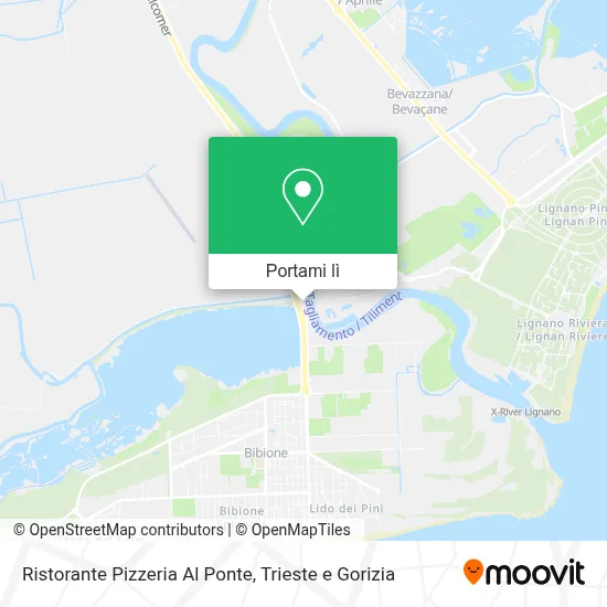 Mappa Ristorante Pizzeria Al Ponte