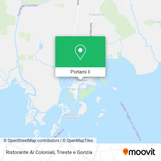 Mappa Ristorante Ai Coloniali