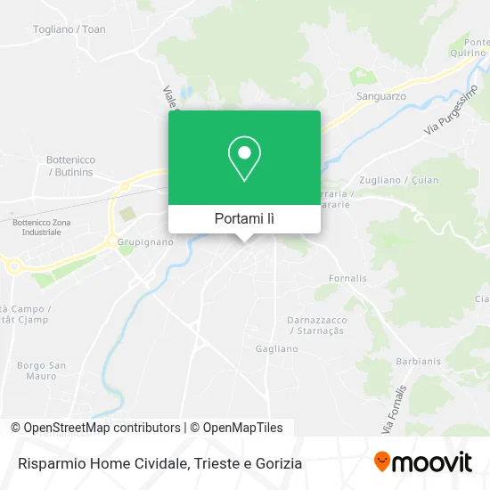 Mappa Risparmio Home Cividale