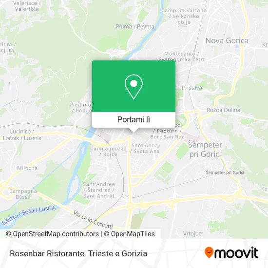 Mappa Rosenbar Ristorante