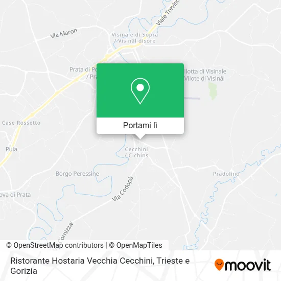 Mappa Ristorante Hostaria Vecchia Cecchini