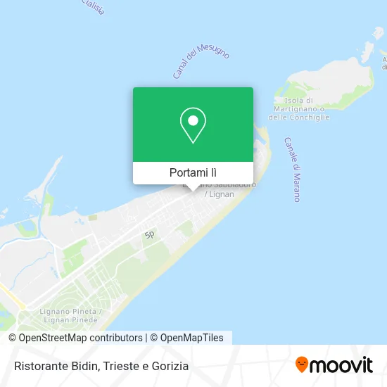 Mappa Ristorante Bidin