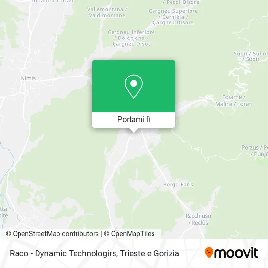 Mappa Raco - Dynamic Technologirs