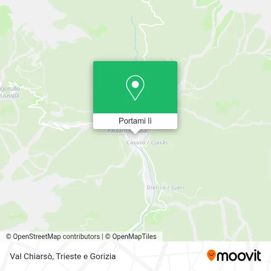 Mappa Val Chiarsò
