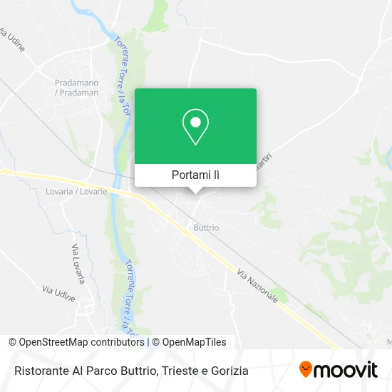 Mappa Ristorante Al Parco Buttrio
