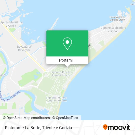 Mappa Ristorante La Botte