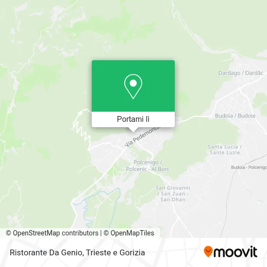 Mappa Ristorante Da Genio