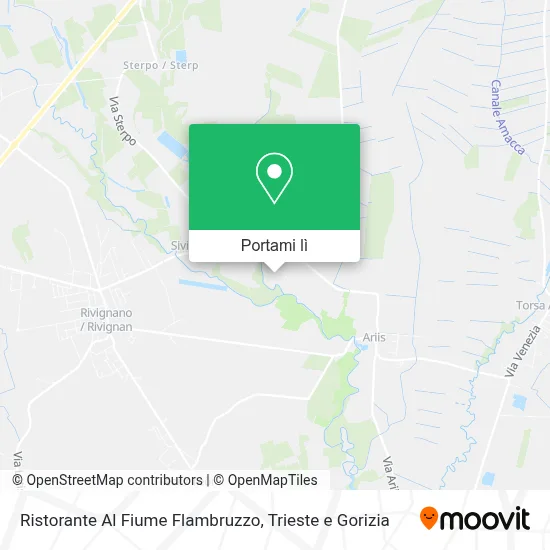Mappa Ristorante Al Fiume Flambruzzo