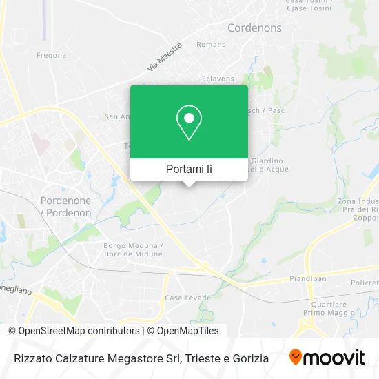 Mappa Rizzato Calzature Megastore Srl