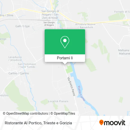 Mappa Ristorante Al Portico