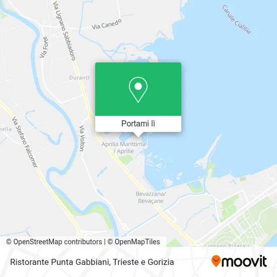 Mappa Ristorante Punta Gabbiani