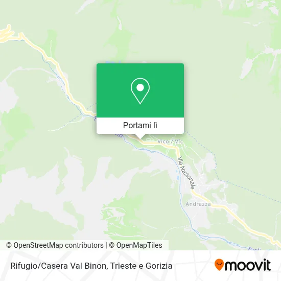 Mappa Rifugio/Casera Val Binon