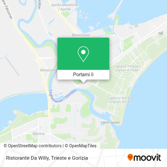Mappa Ristorante Da Willy