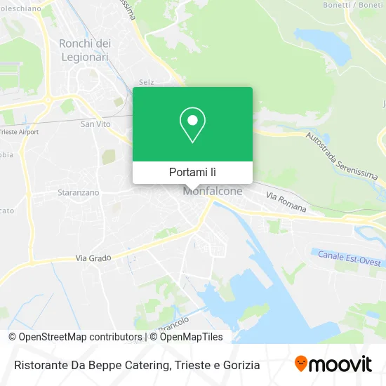 Mappa Ristorante Da Beppe Catering