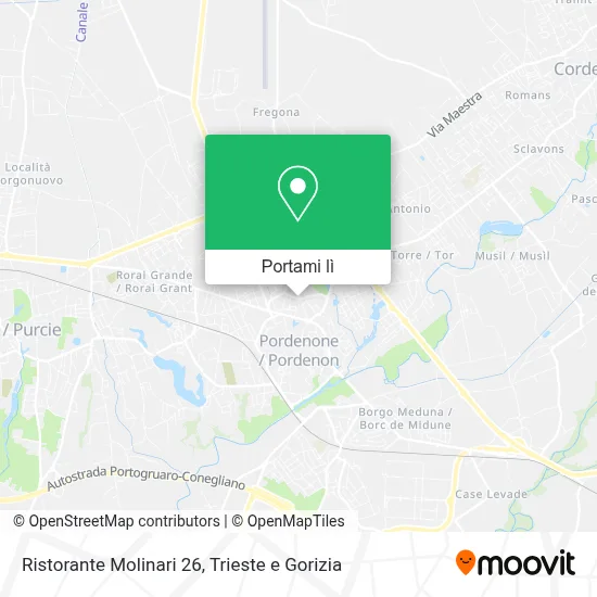 Mappa Ristorante Molinari 26