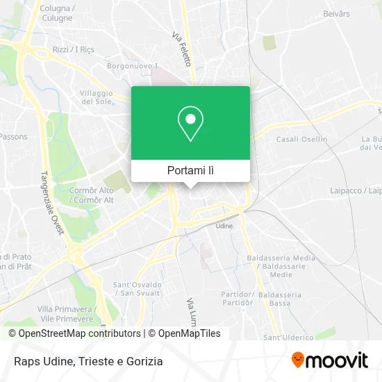 Mappa Raps Udine