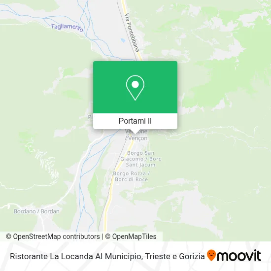Mappa Ristorante La Locanda Al Municipio